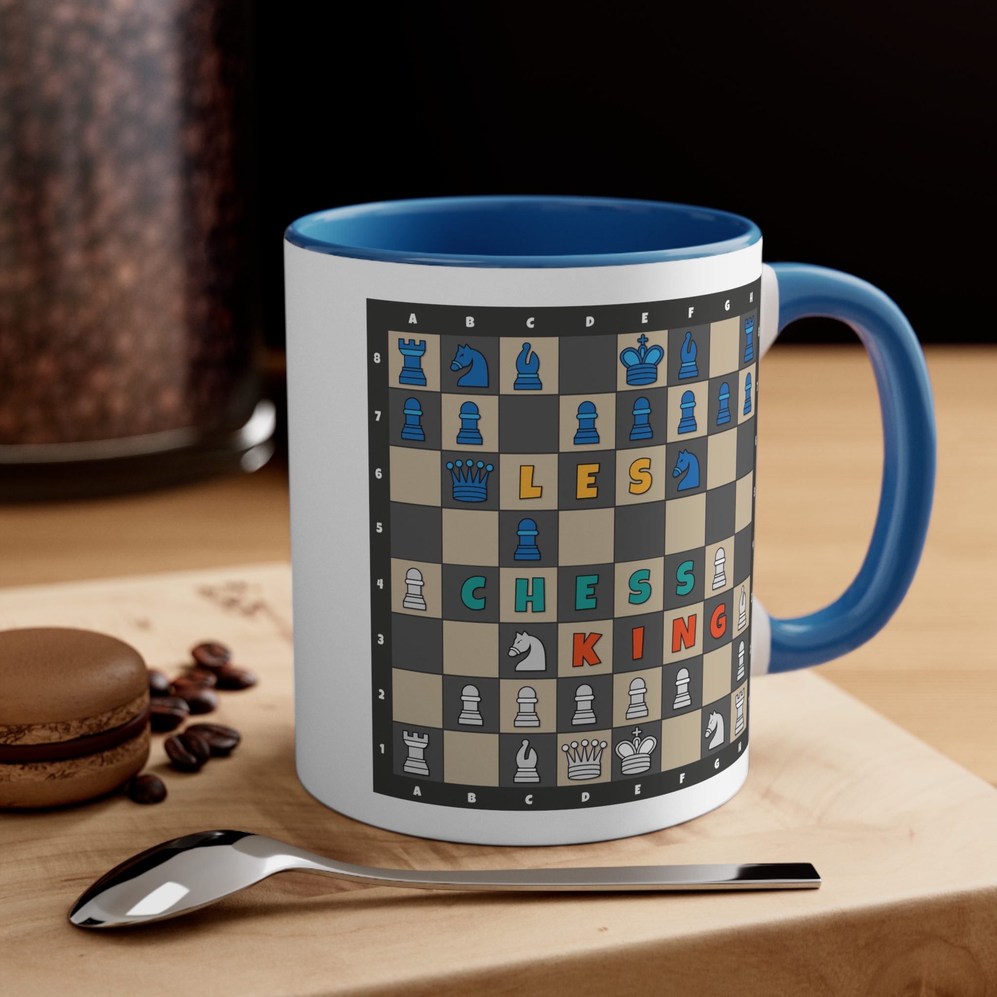 Chess Mug Blue
