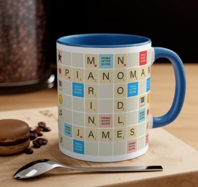 Scrabble themed Mug
